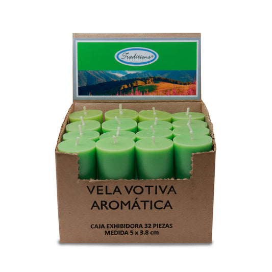 Vela Votiva Aromática 32 Pzas Valle Encantado
