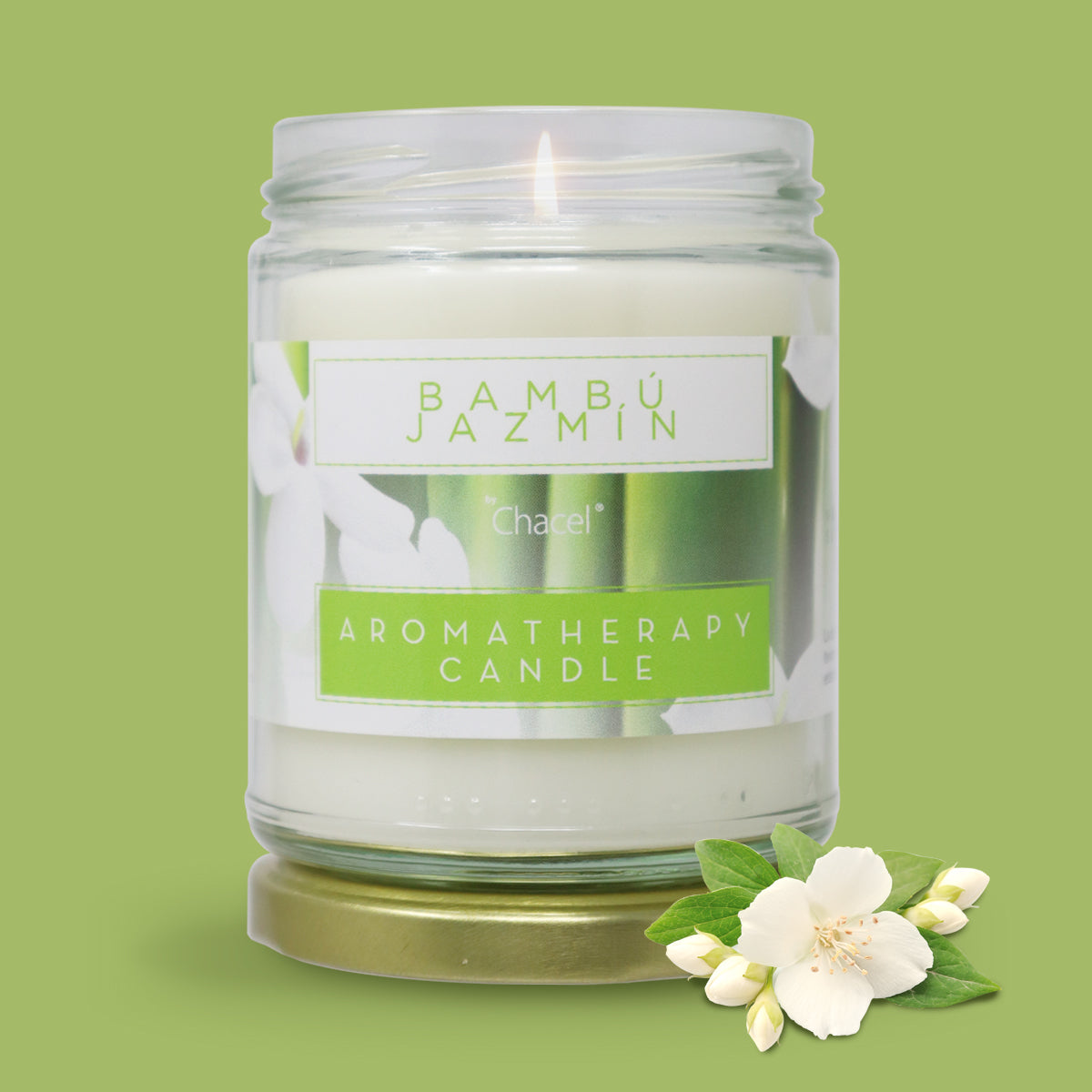 Vela Aromaterapia Bambú Jazmín
