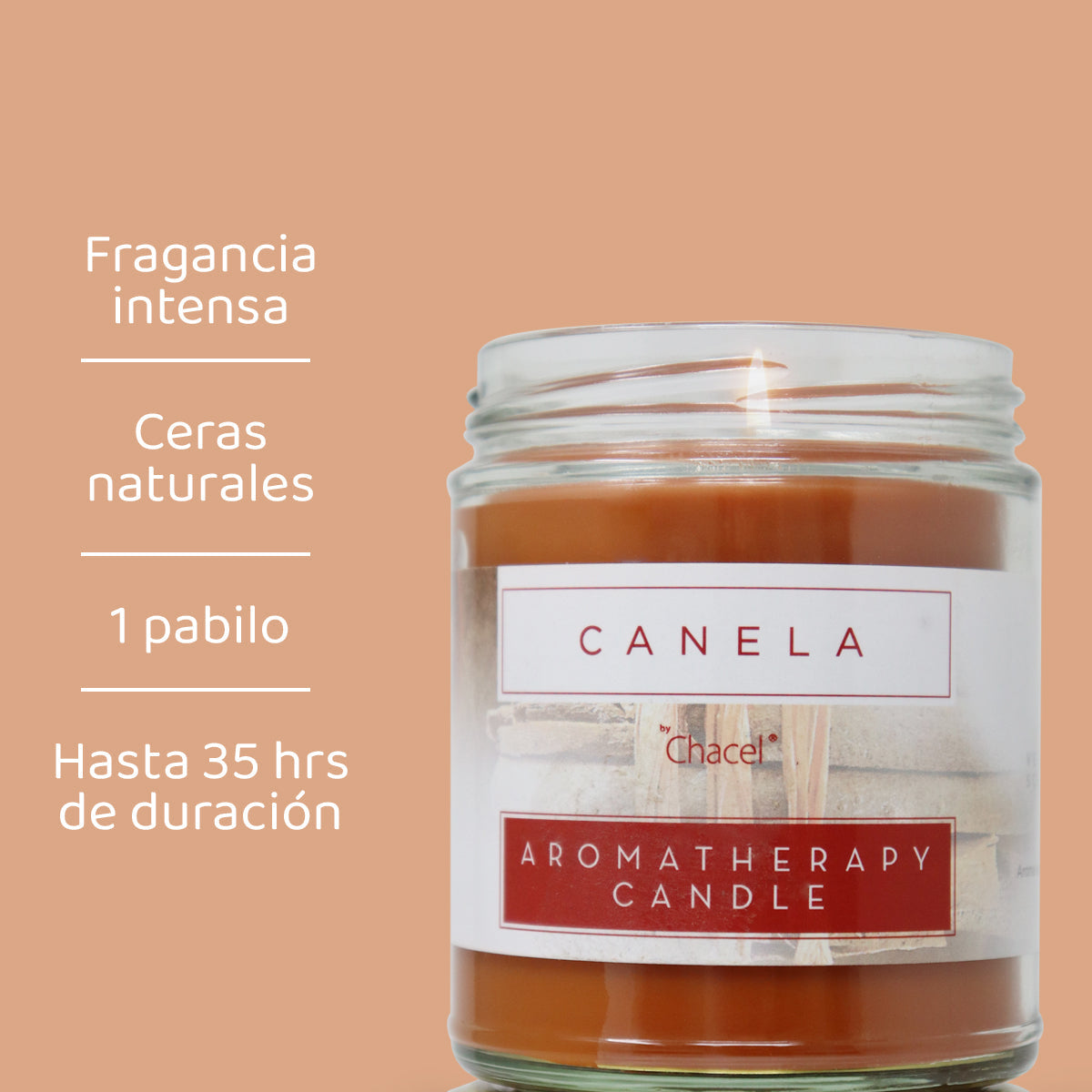 Vela Aromaterapia Canela