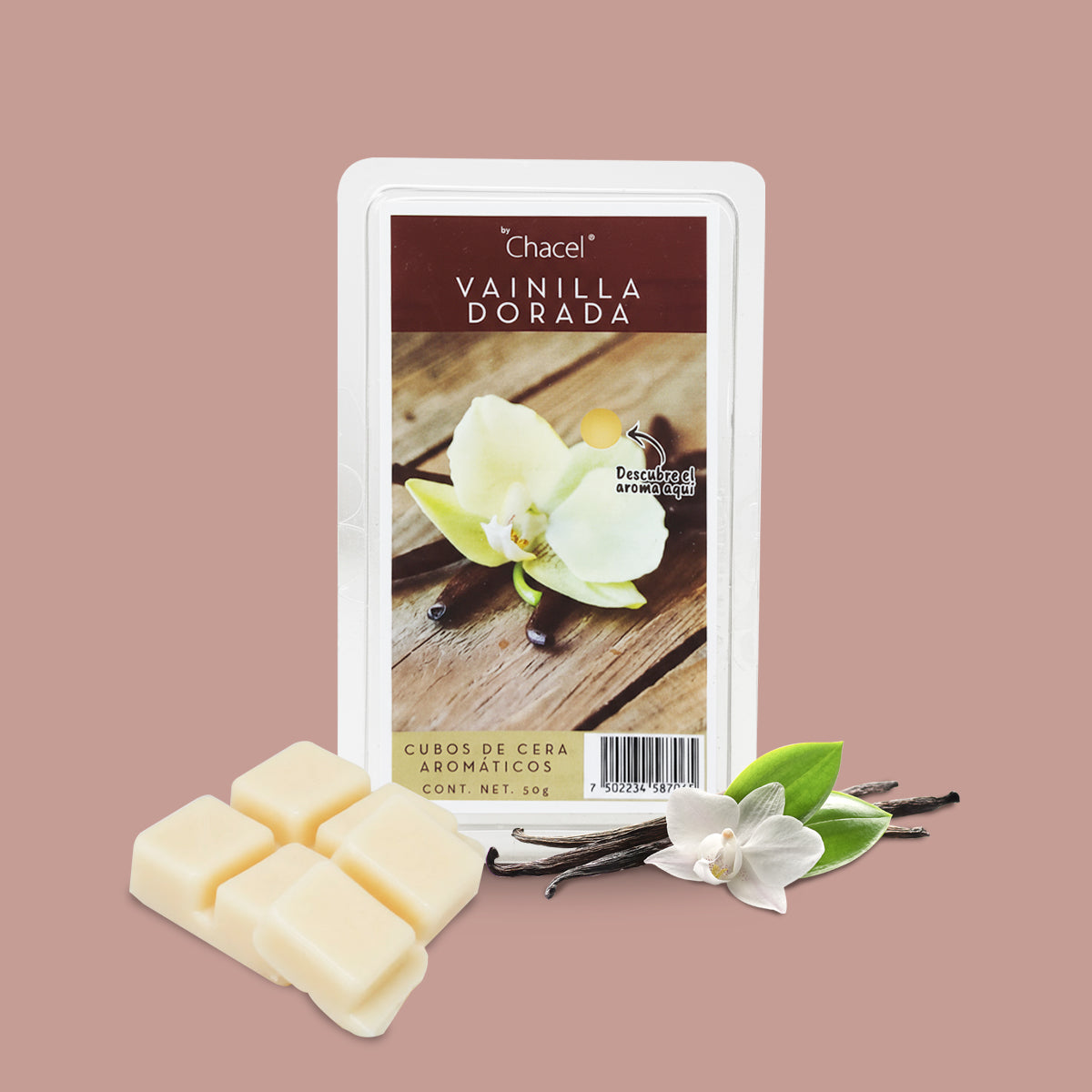 Cubos de Cera Vainilla Dorada