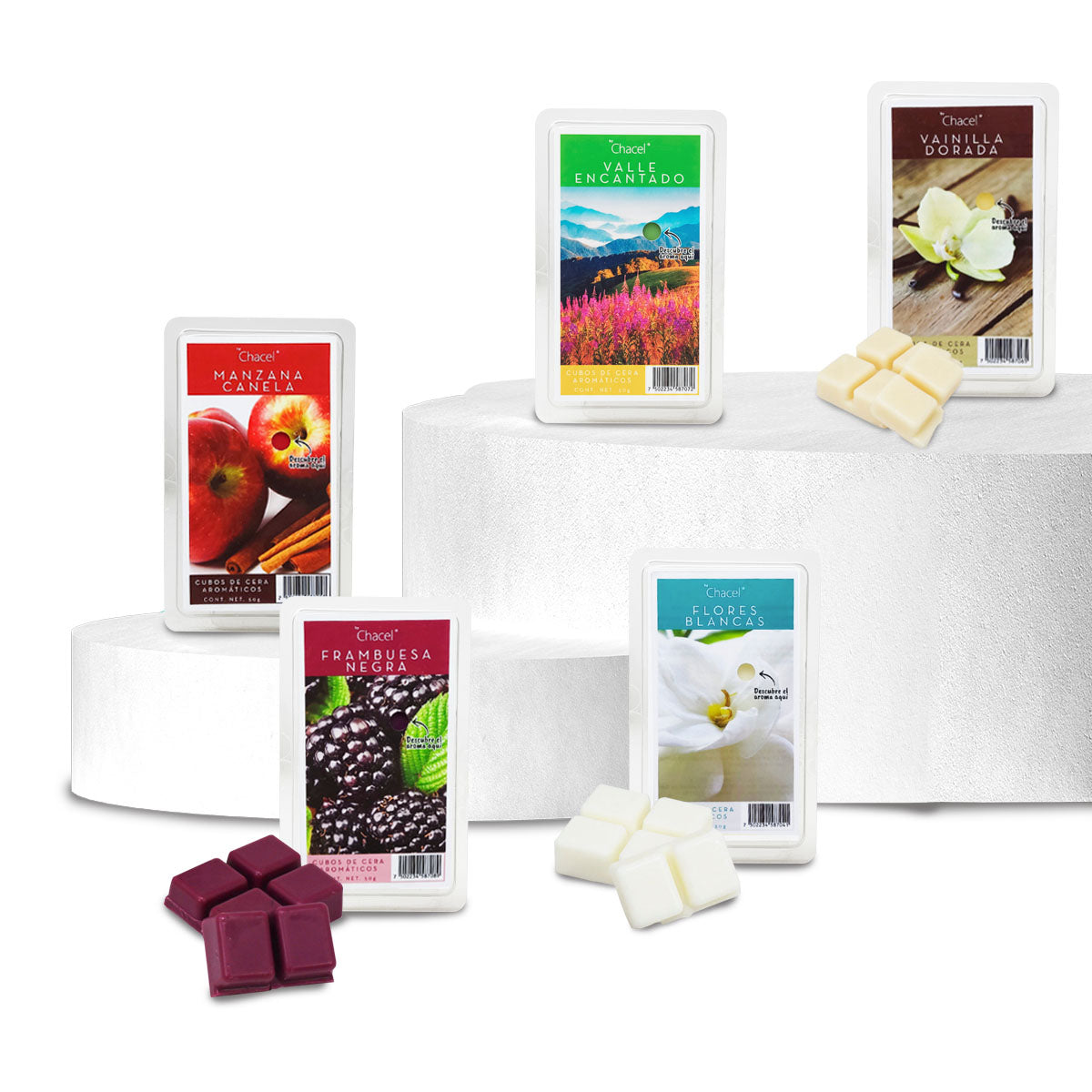 Cubos de Cera Vainilla Dorada