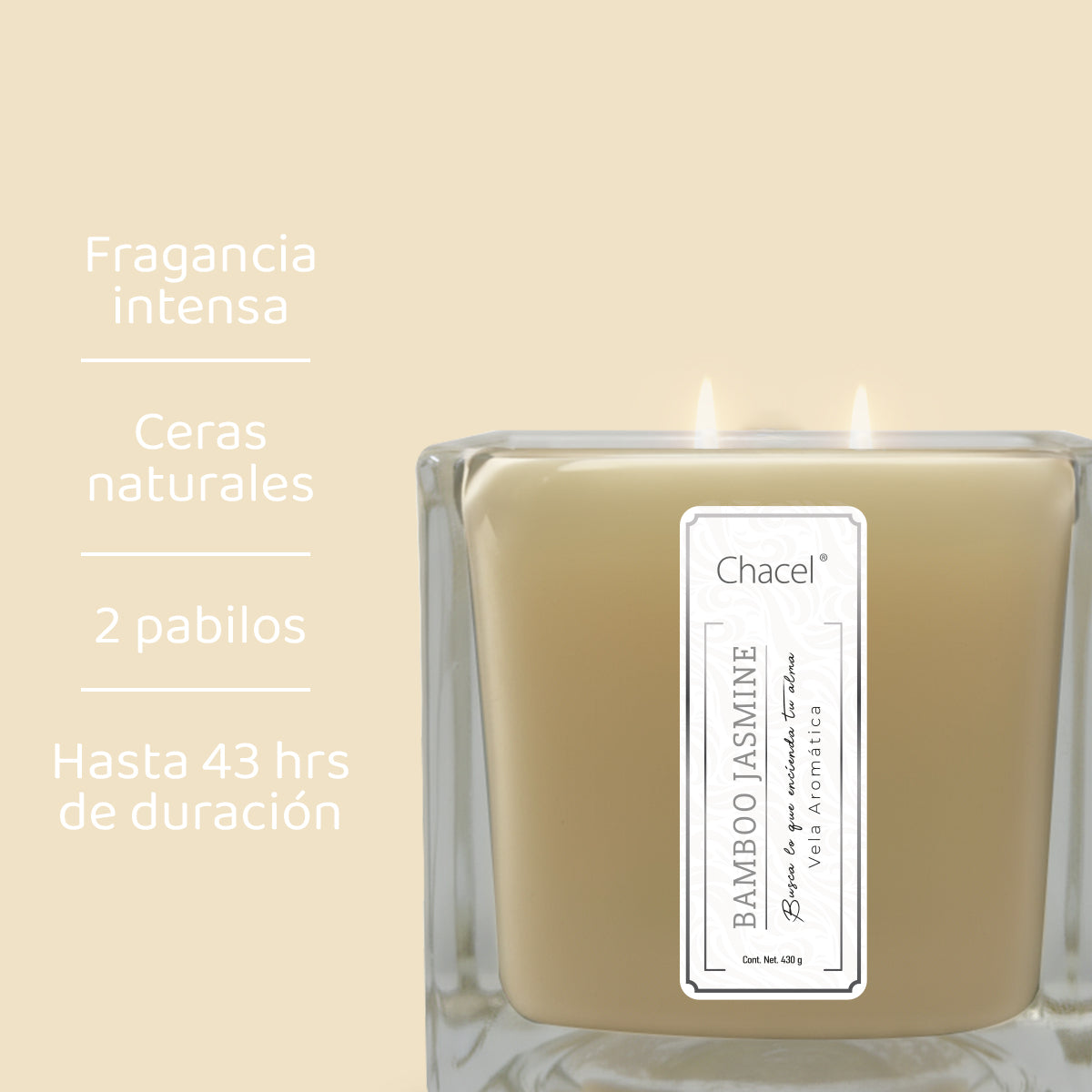 Vela Glam Cube Bamboo Jasmine