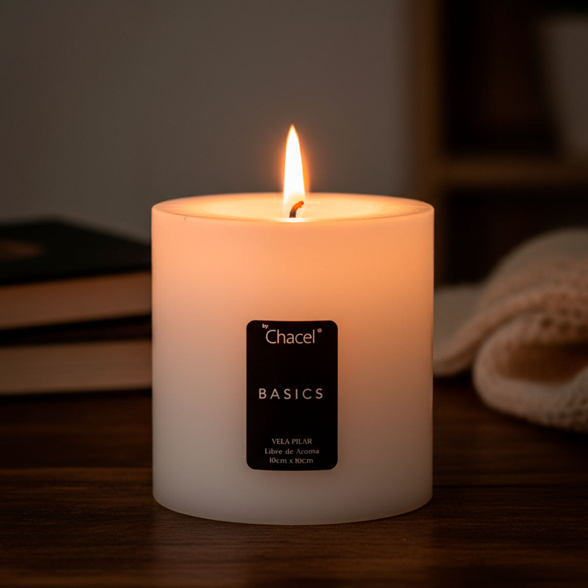 Cirio Blanco 10 x 10 cm