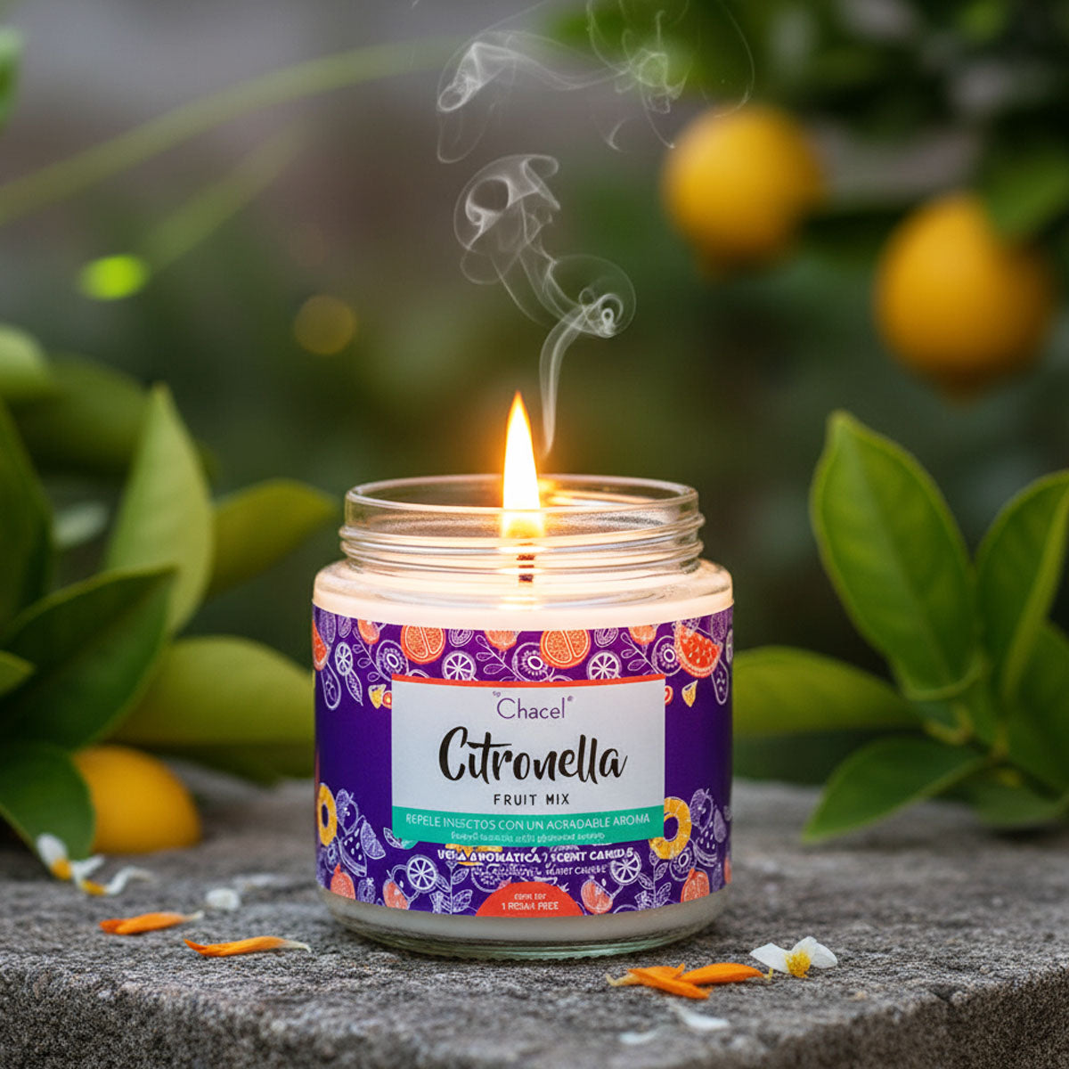 Vela Citronela Antimosquitos Fruit Mix Chica