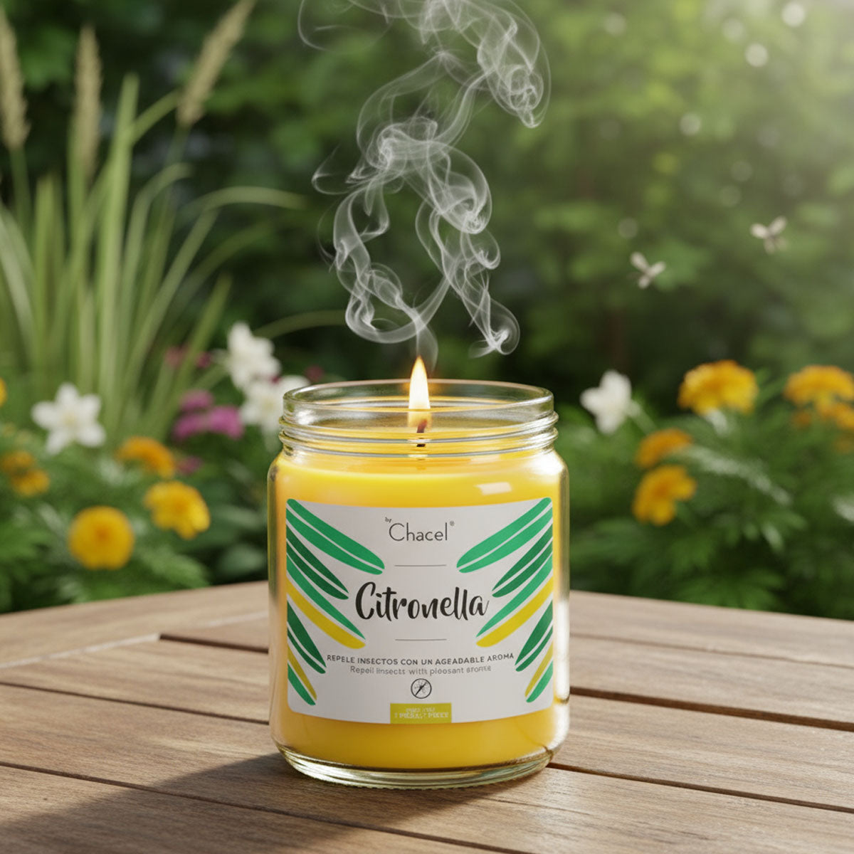 Vela Citronella Antimosquitos Grande