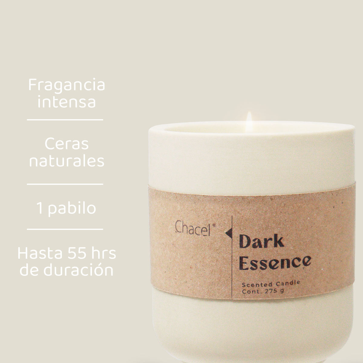 Vela Concreto Dark Essence