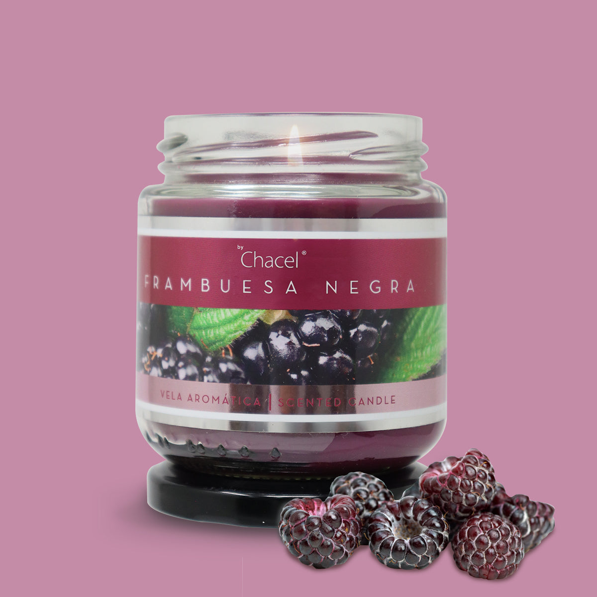 Vela Classic Frambuesa Negra Chica