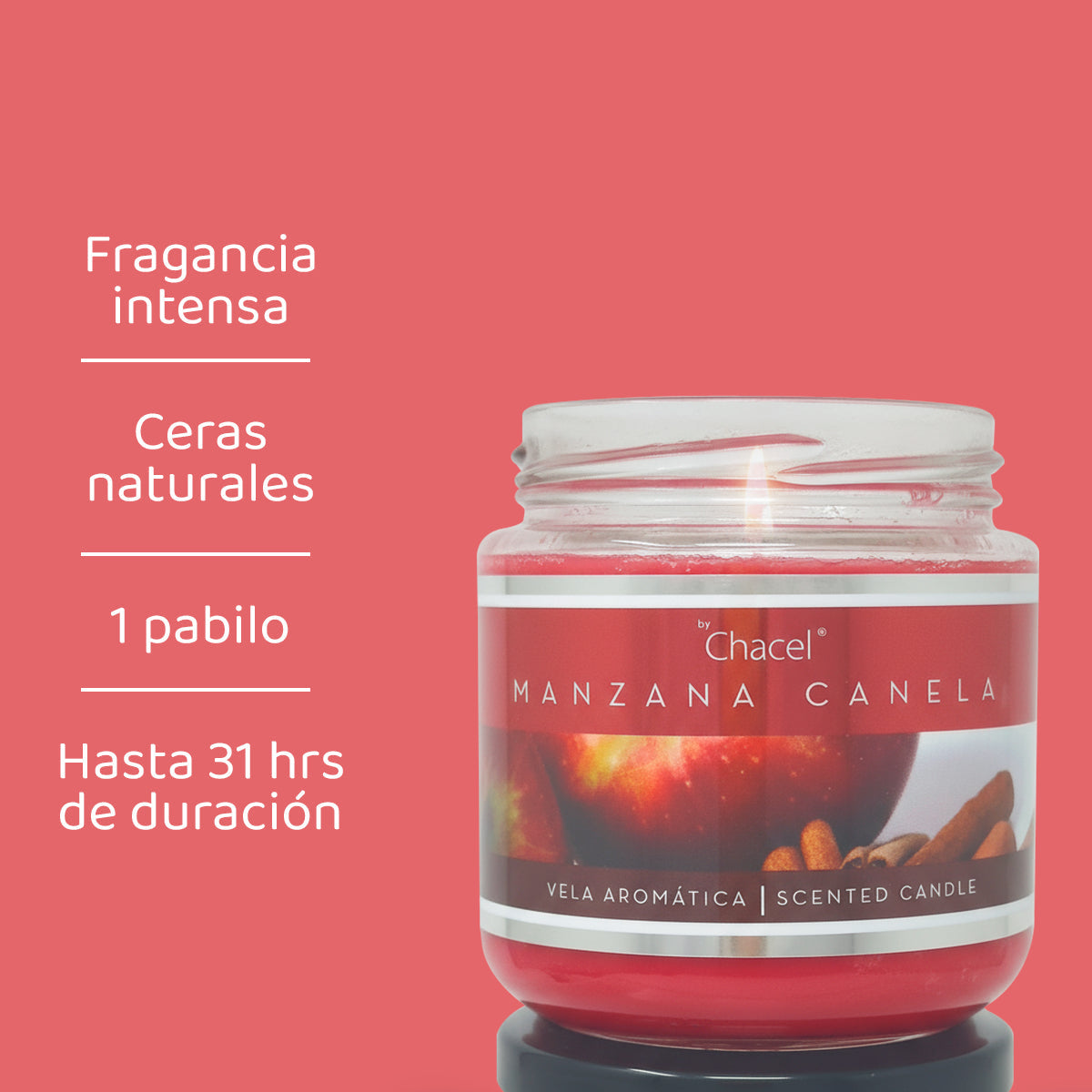 Vela Classic Manzana Canela Chica