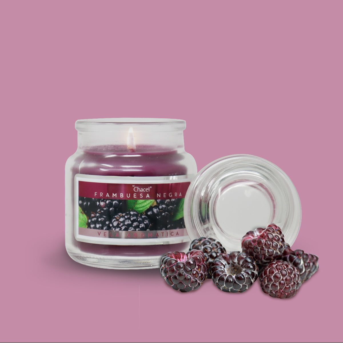 Vela Classic Frambuesa Negra Mini
