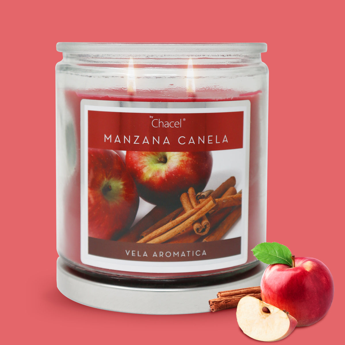 Vela Classic Manzana Canela Grande