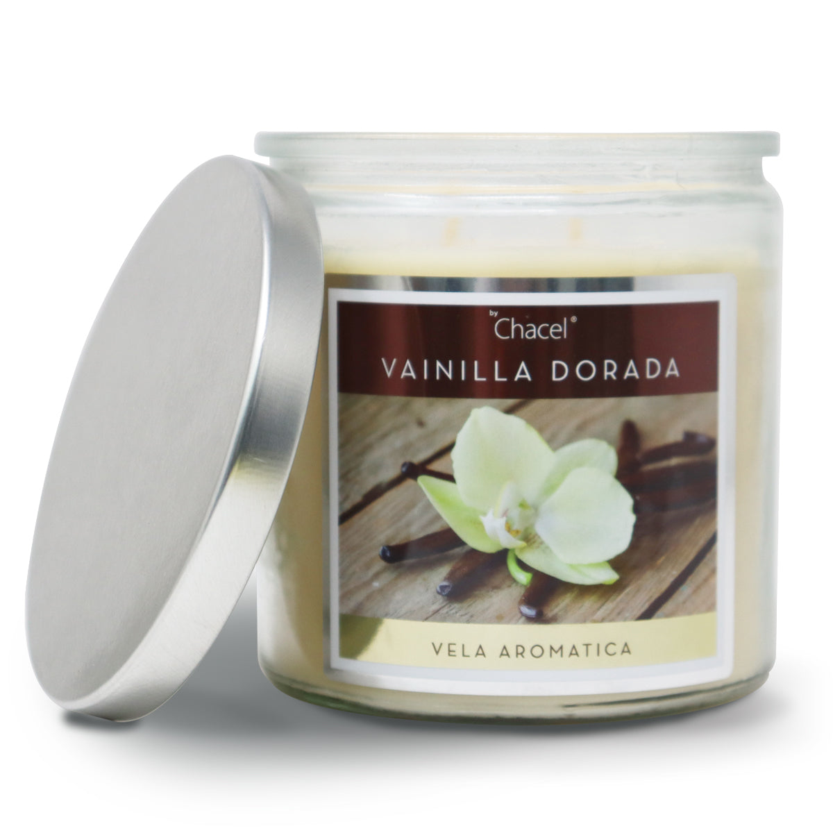 Vela Classic Vainilla Dorada Grande