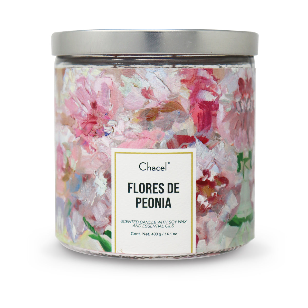 Vela Óleo Flores de Peonia