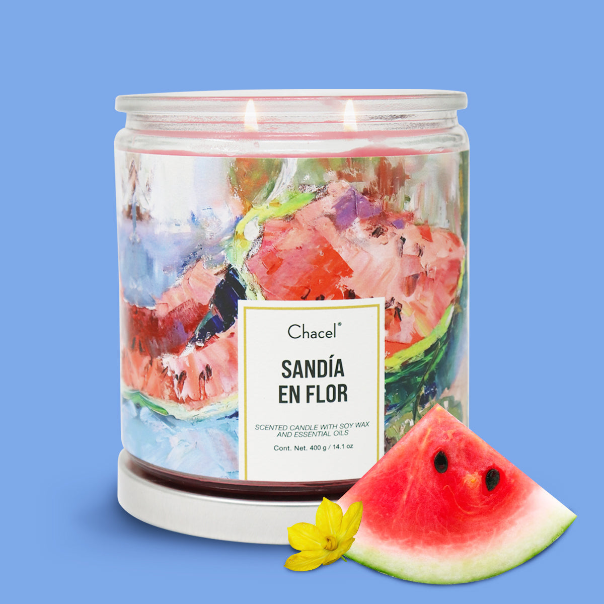Vela Óleo Sandía en Flor