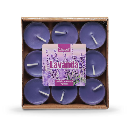 Tea Light Aromática 9 Pzas Lavanda