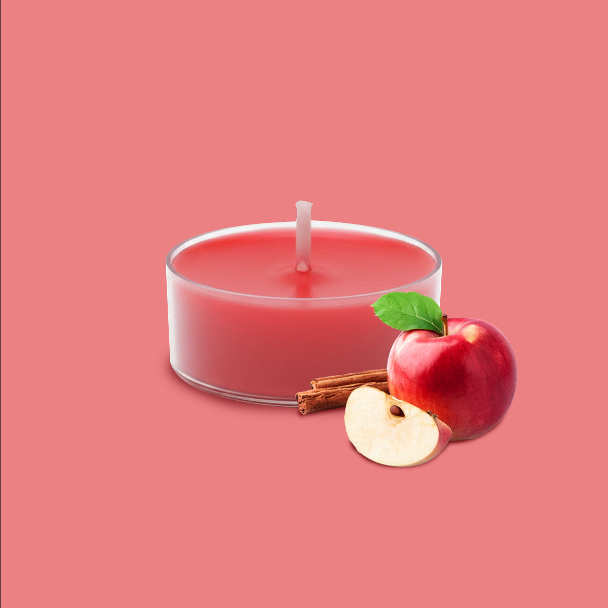 Tea Light Aromática 9 Pzas Manzana Canela