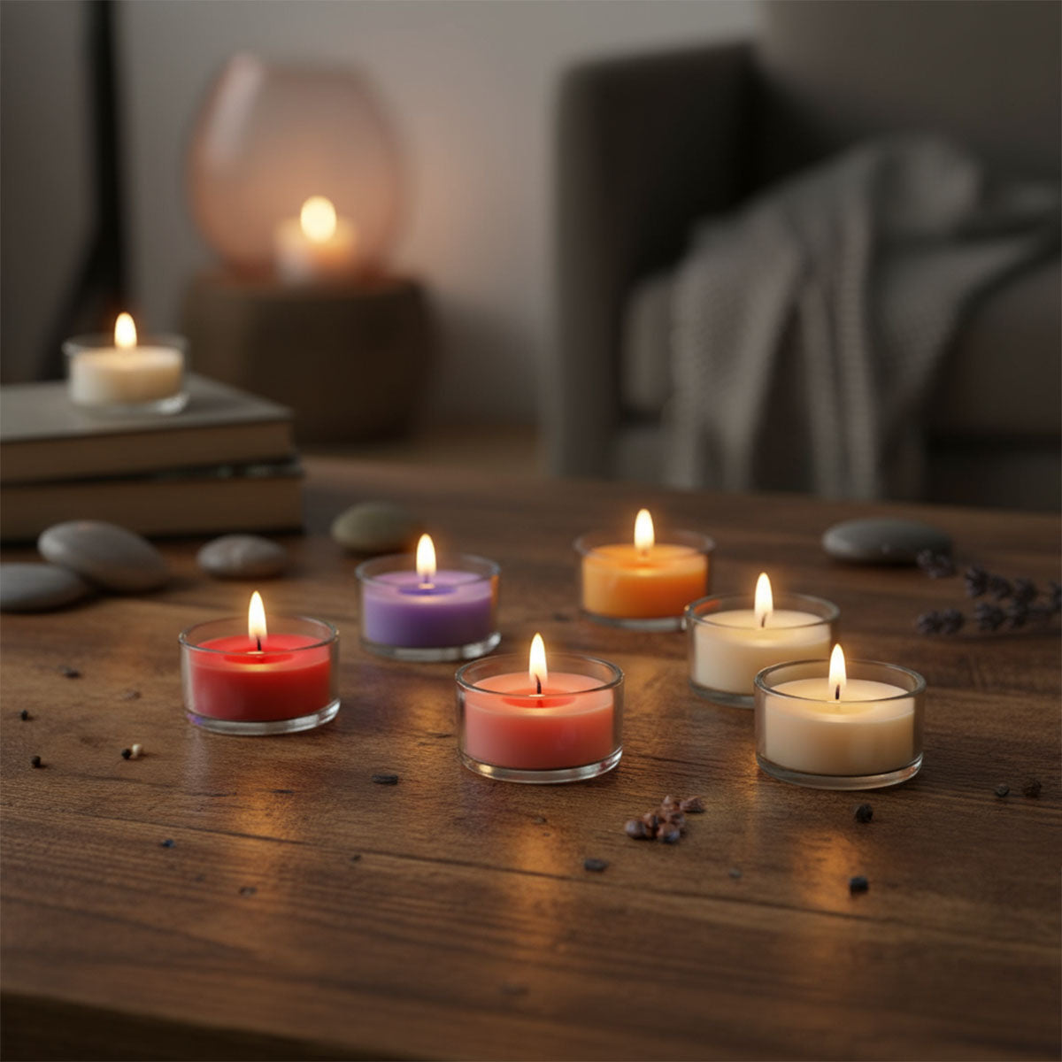 Tea Light Aromática 9 Pzas Manzana Canela