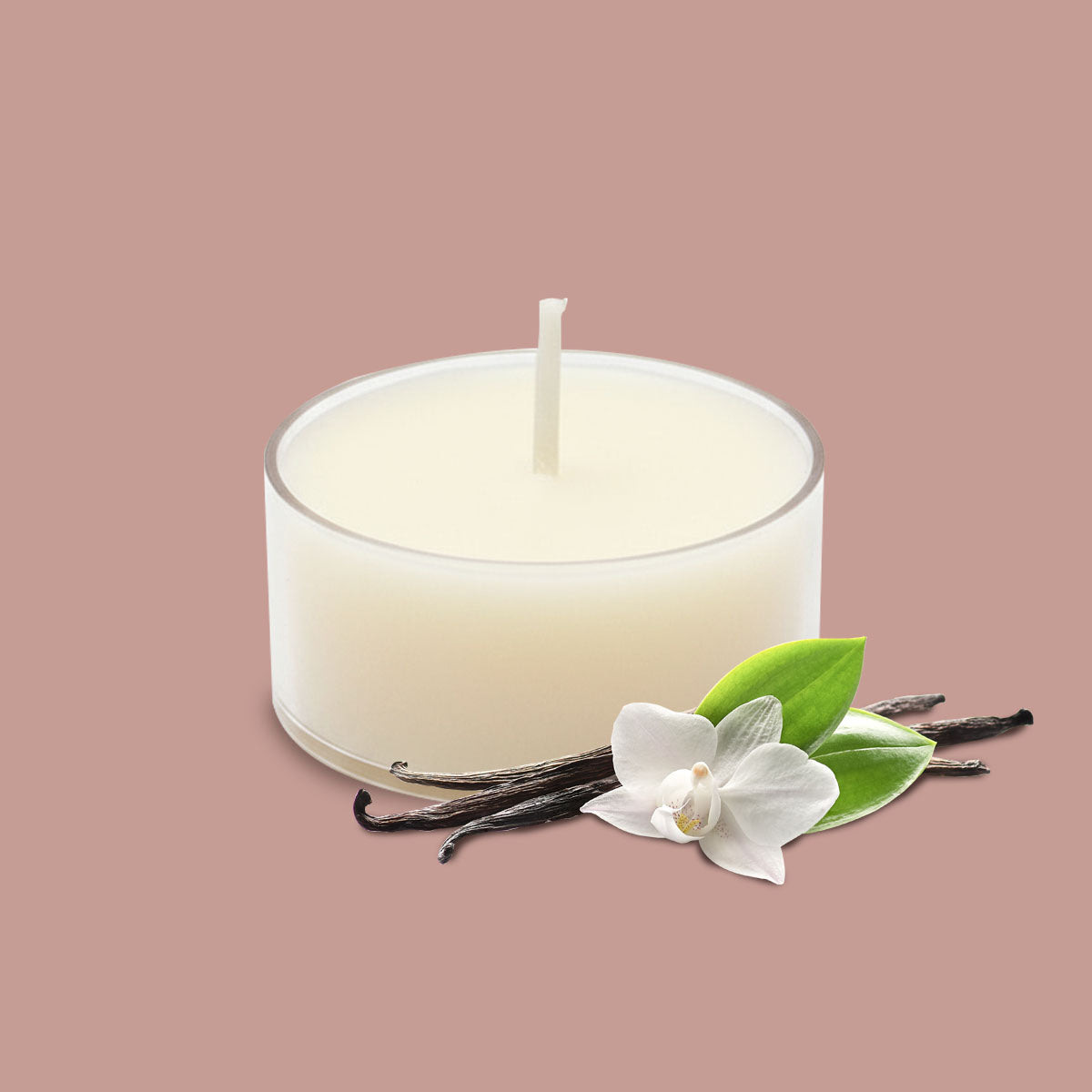 Tea Light Aromática 9 Pzas Vainilla Dorada